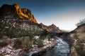 Zion National Park Sunset Royalty Free Stock Photo